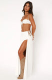 I Know Its Hard Maxi Skirt White