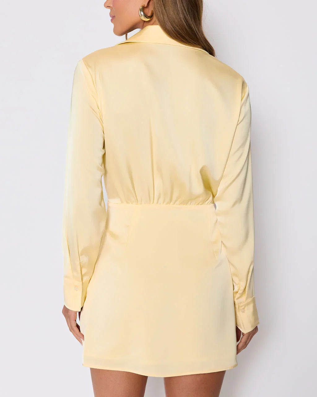 Booked and Busy Collared Shirt Mini Dress