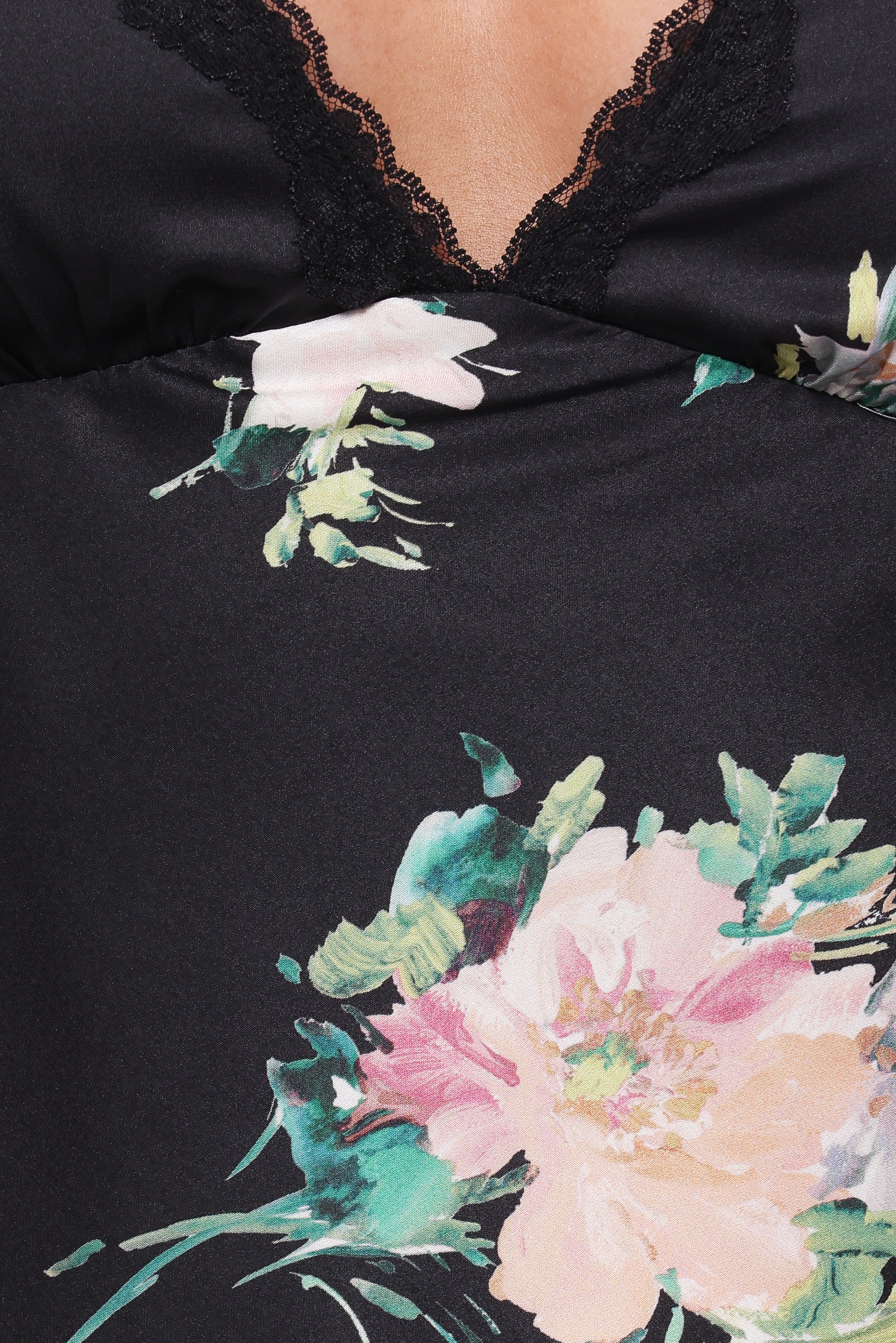 Kelso Top Black Floral