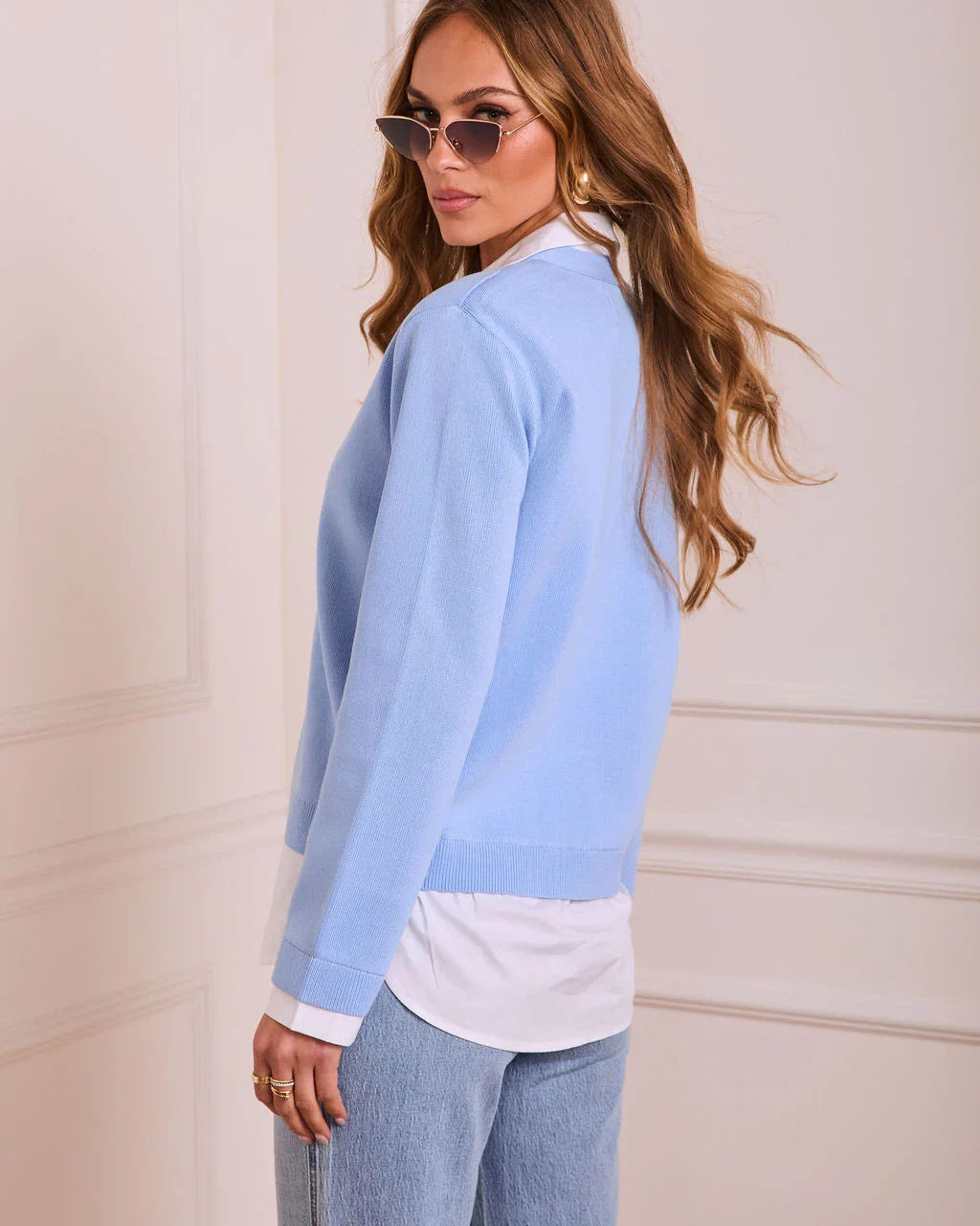 Islah Knit Twofer Sweater