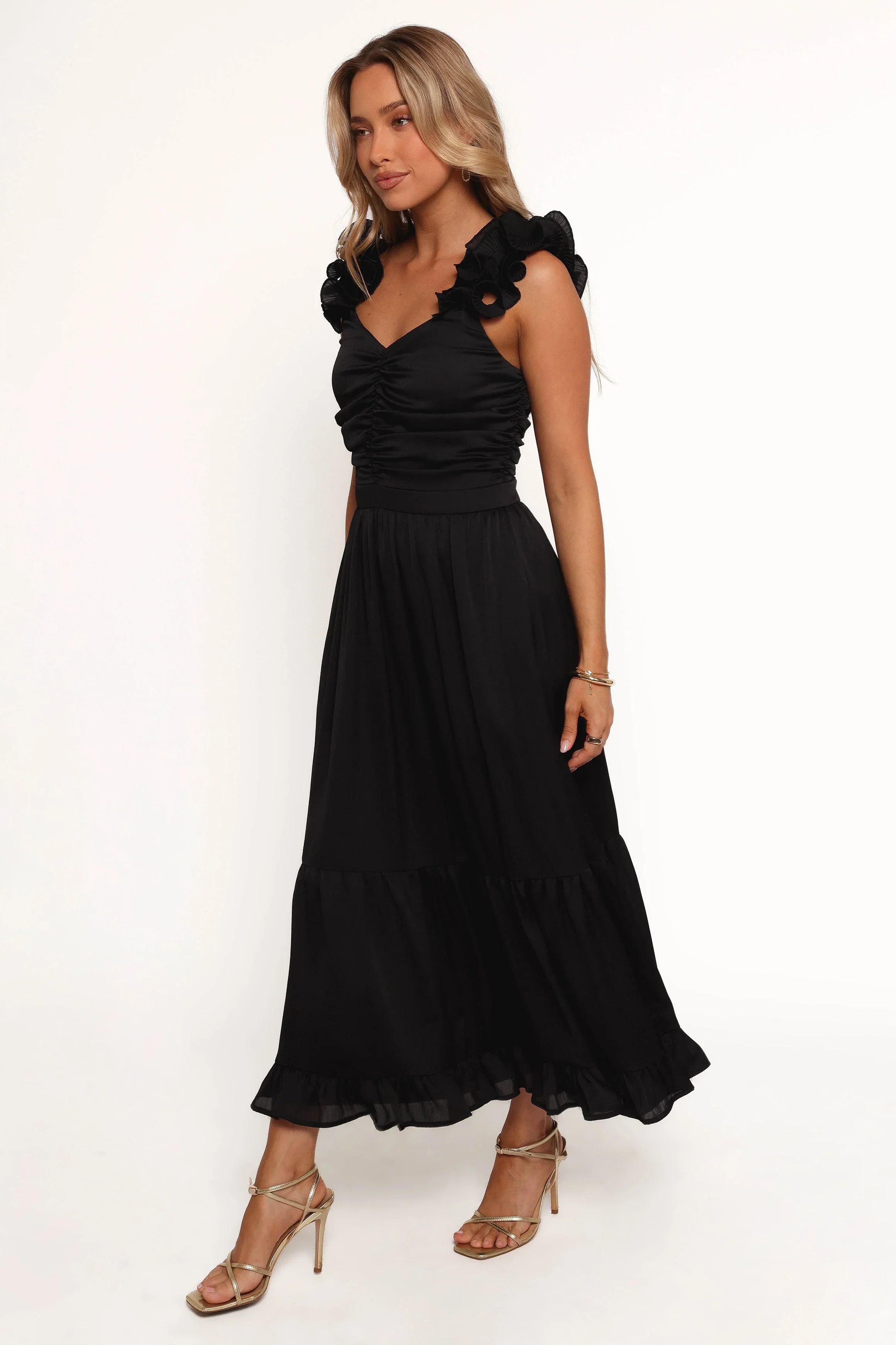 Inca Midi Dress Black
