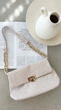 Fion Boucle Chain Strap Handbag Camel