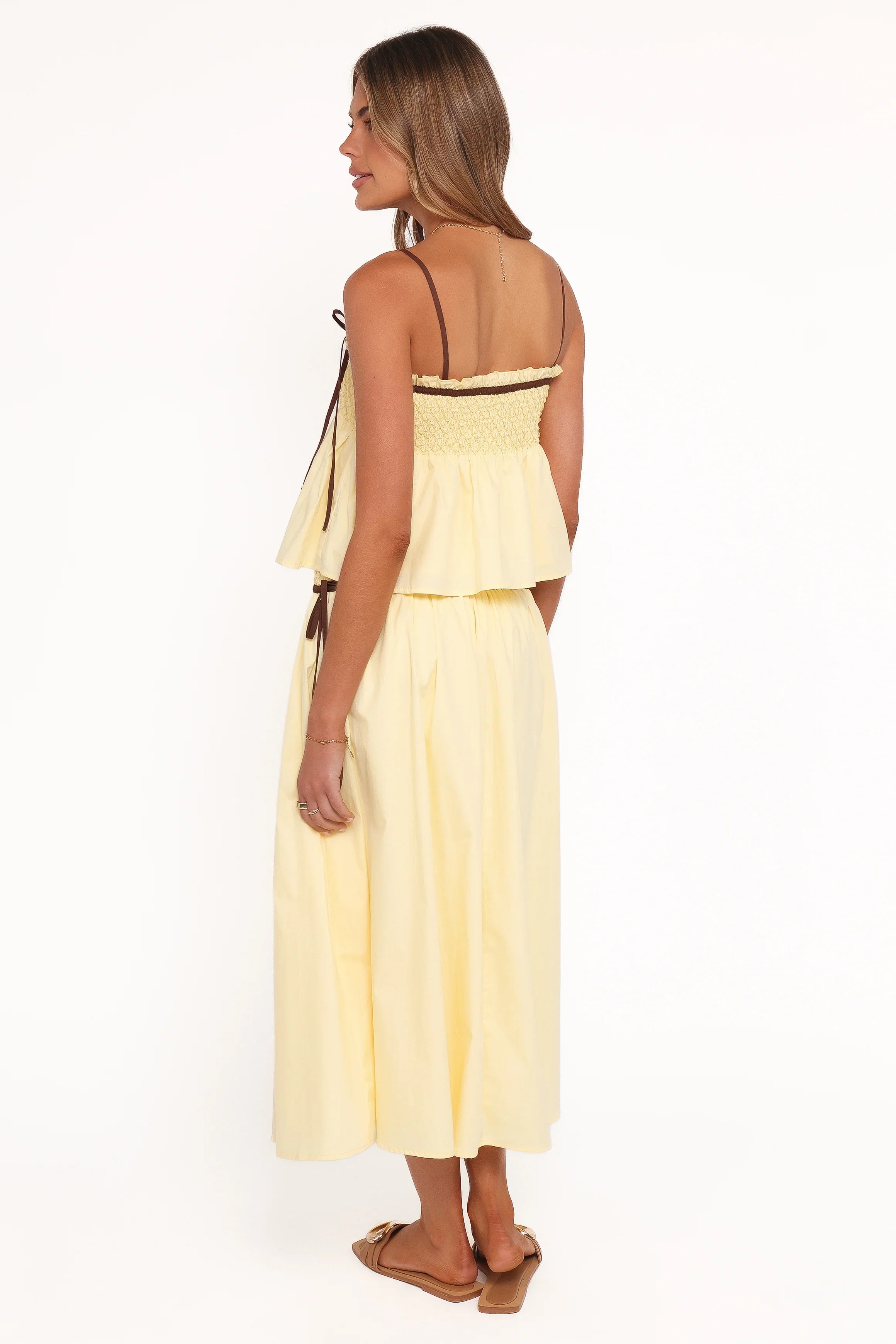 Orielle Maxi Skirt Lemon