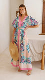 Dali Maxi Dress Island Bloom Pink