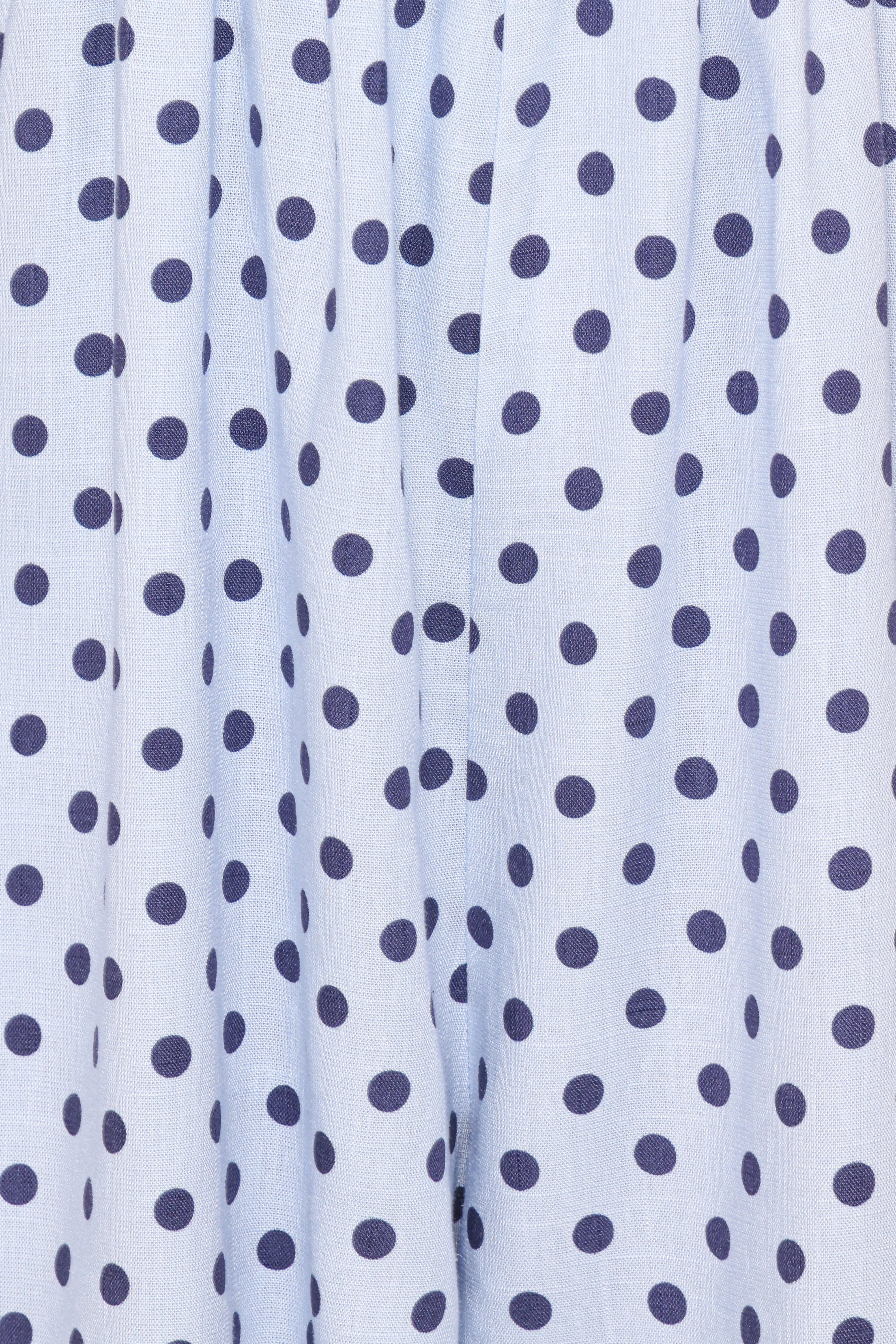 Quinley Romper Blue Polka Dot