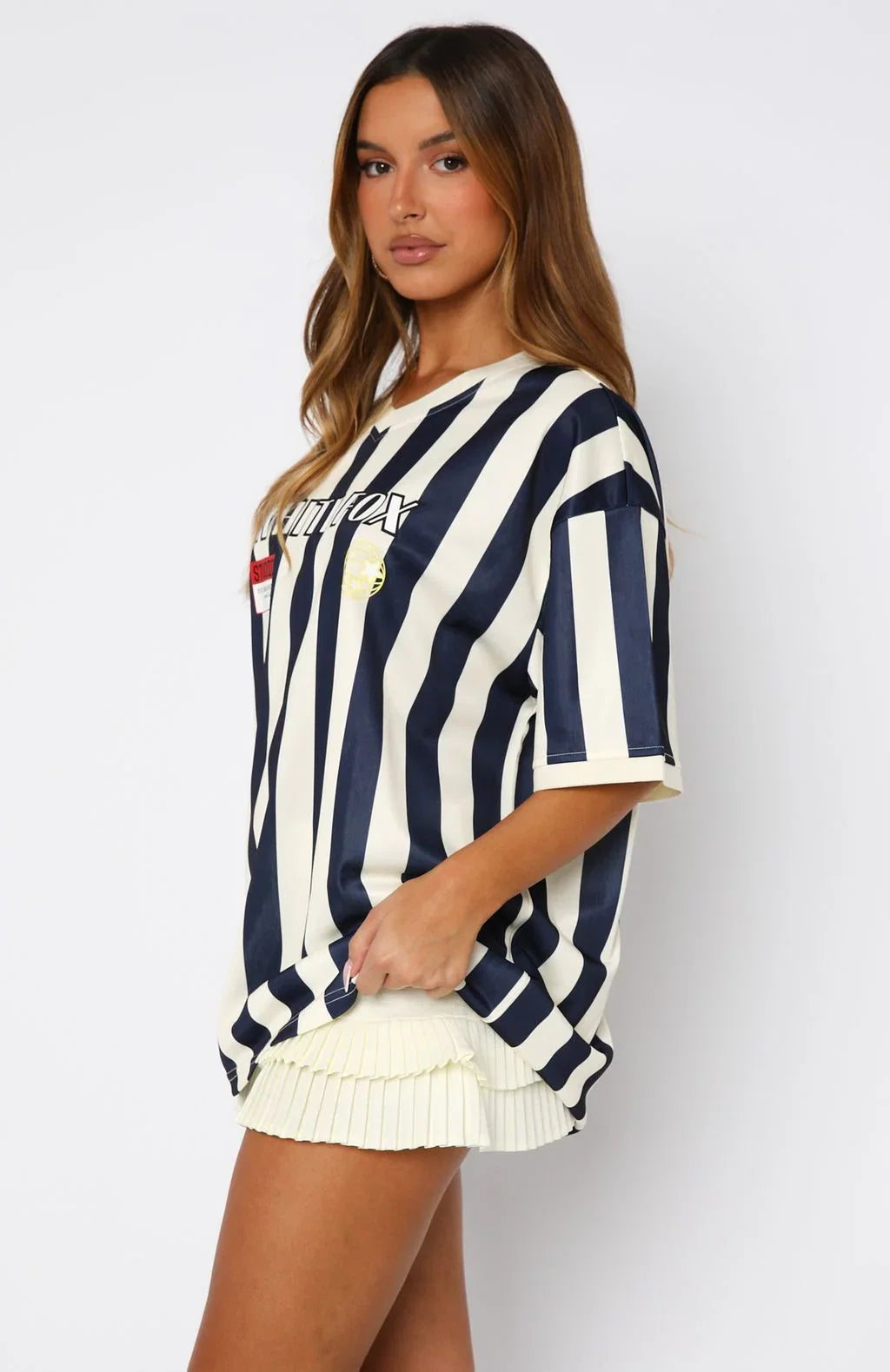 Lets Just Leave Oversized Jersey Navy