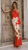 Alora Maxi Dress Red Floral