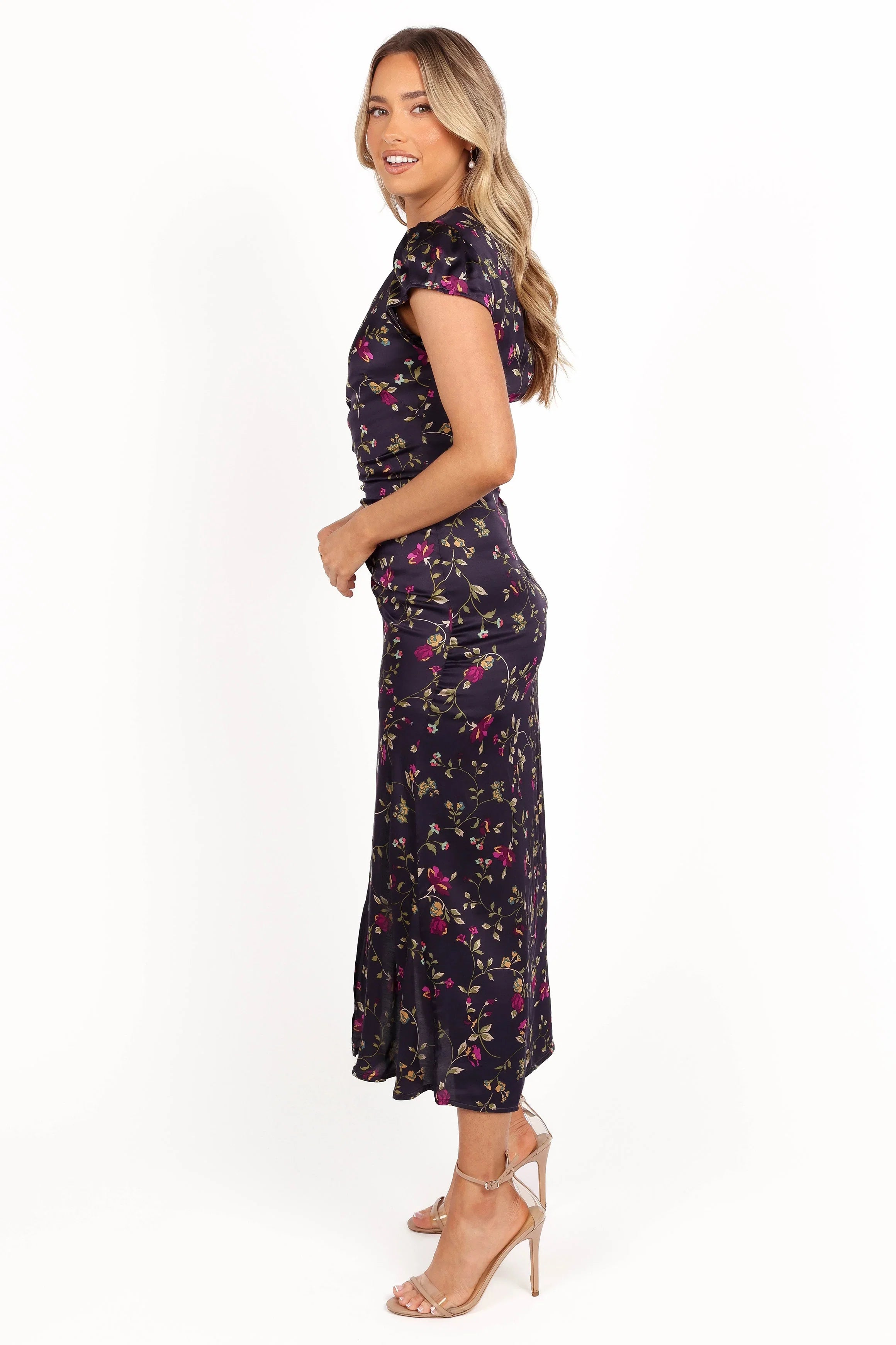 Lisbeth Midi Dress Midnight Floral