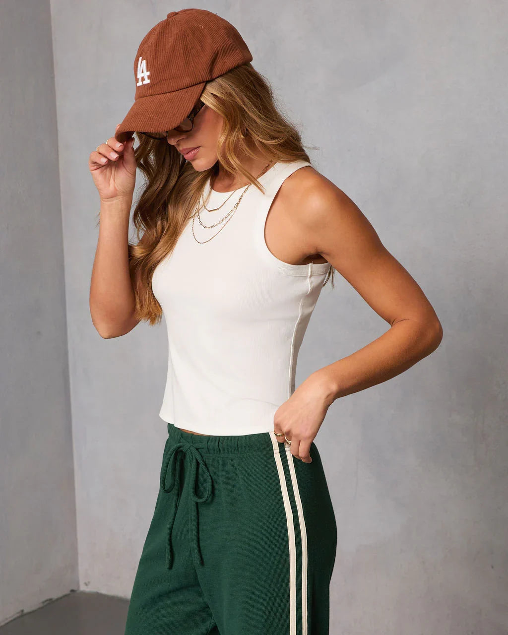 Veneta Ribbed Tank Top