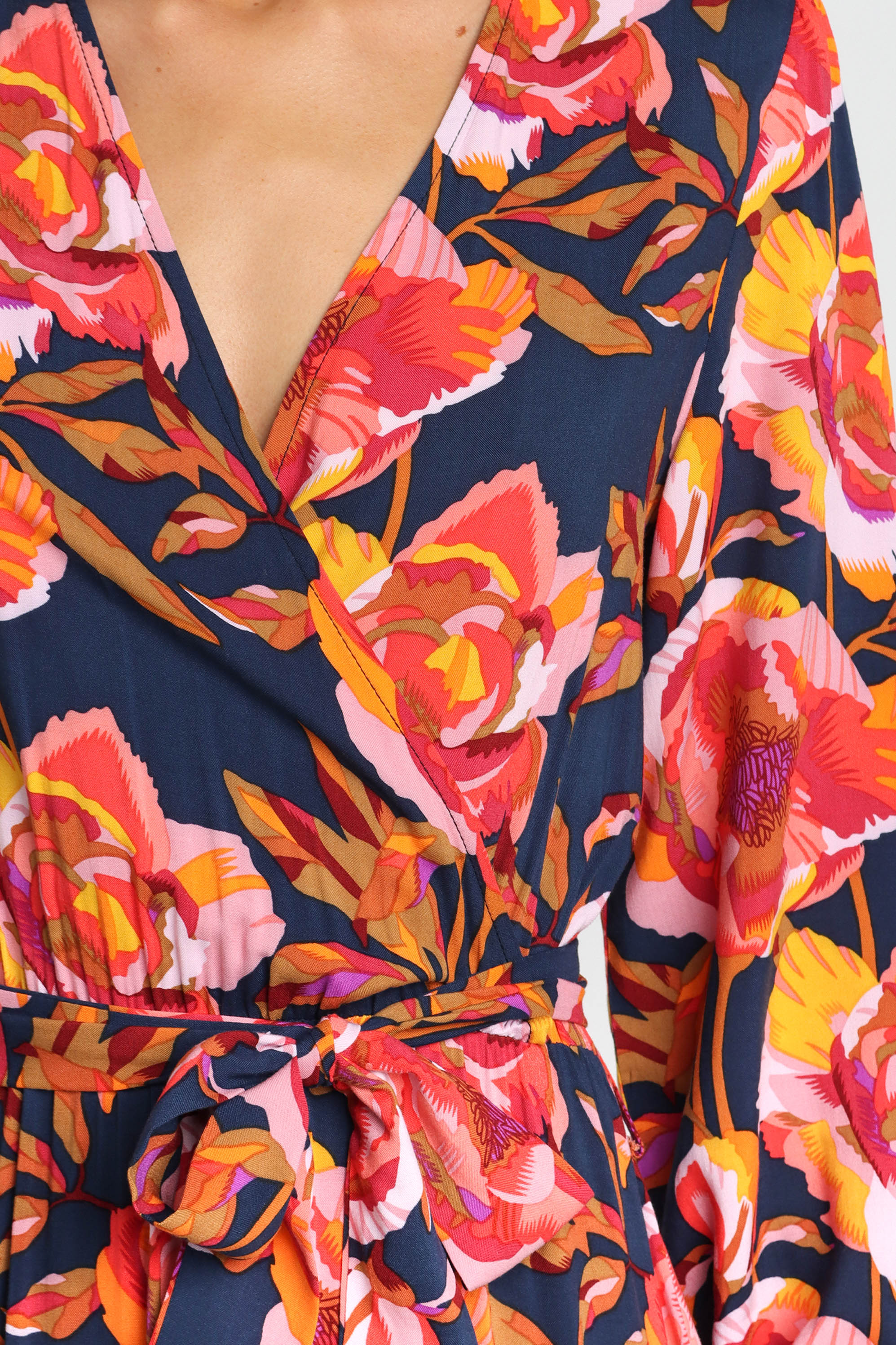 Balsa Dress Navy Floral