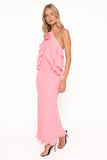 Zorina Halterneck Maxi Dress Coral
