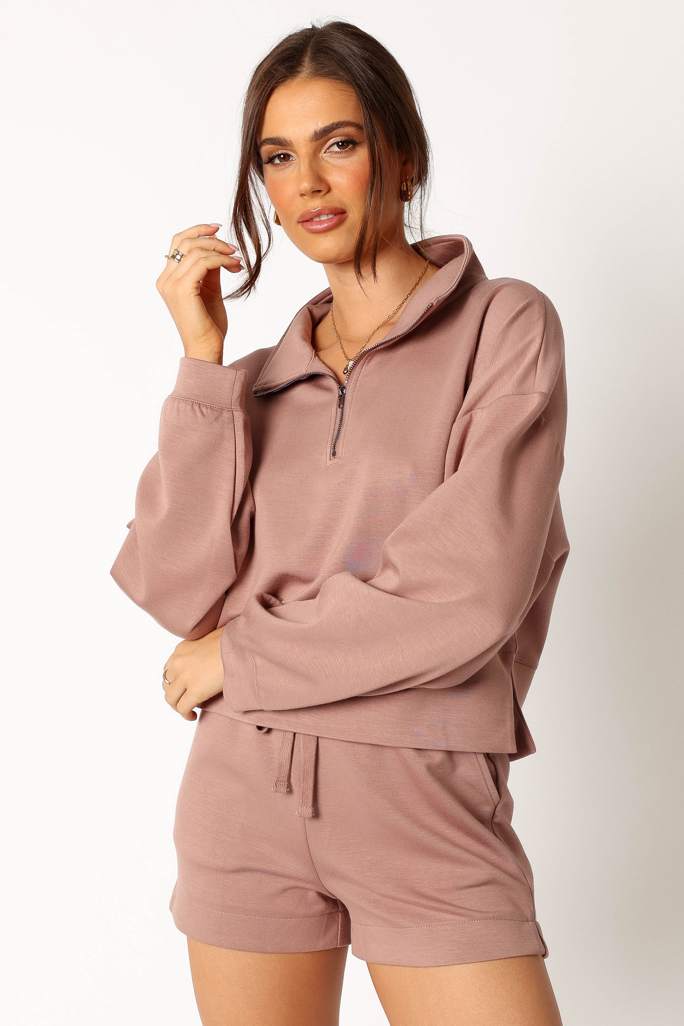 Paula Oversized Sweat Set Mocha