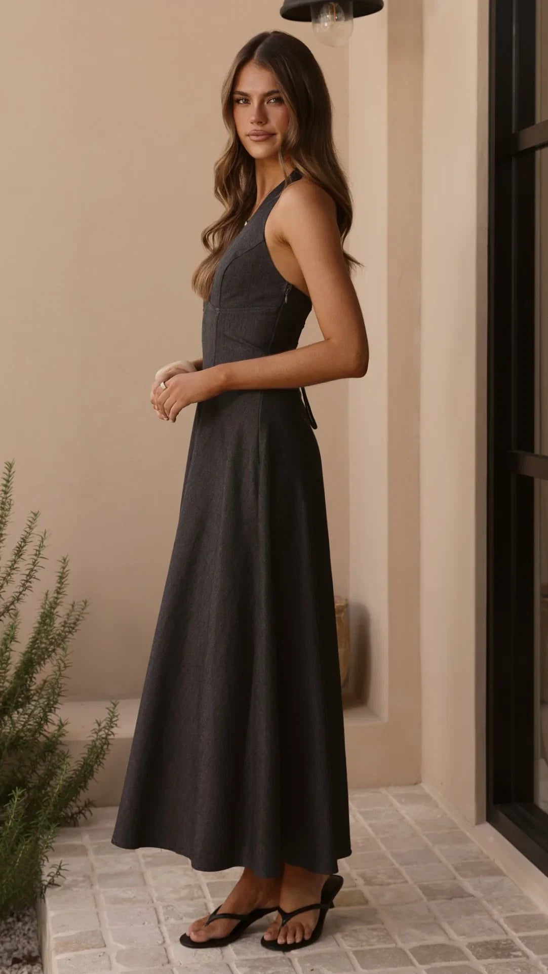 Skye Maxi Dress Steel Grey