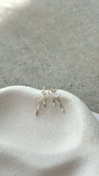 Velika Bow Earrings Silver