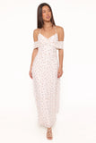 Mayven Maxi Dress White Ditsy