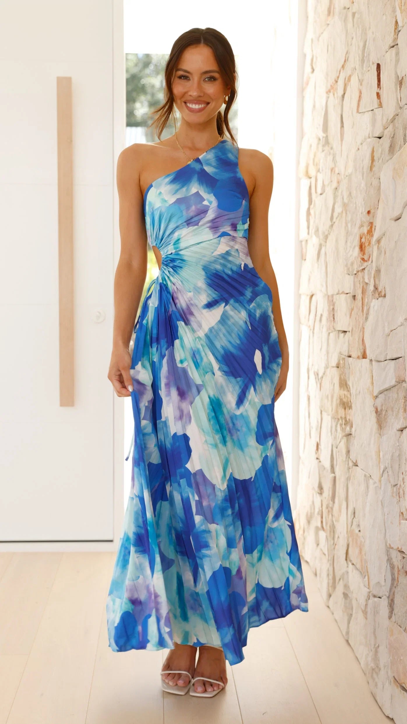 Laken Maxi Dress Blue Floral