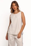 Jasinta Top Cream Blue