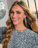 Frosted Fantasy Rhinestone Chandelier Earrings