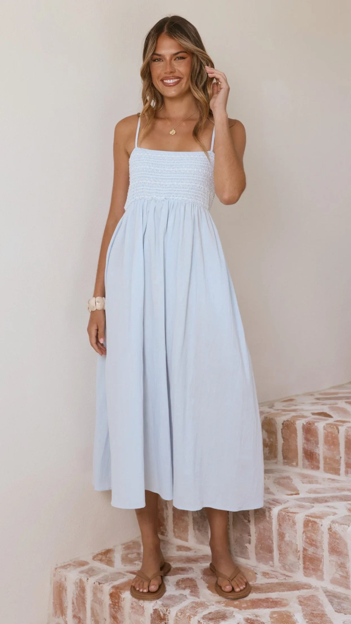Kinsley Midi Dress Blue