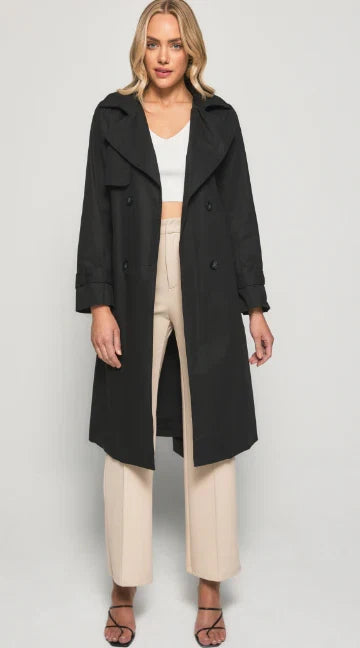 Byron Trench Coat Black