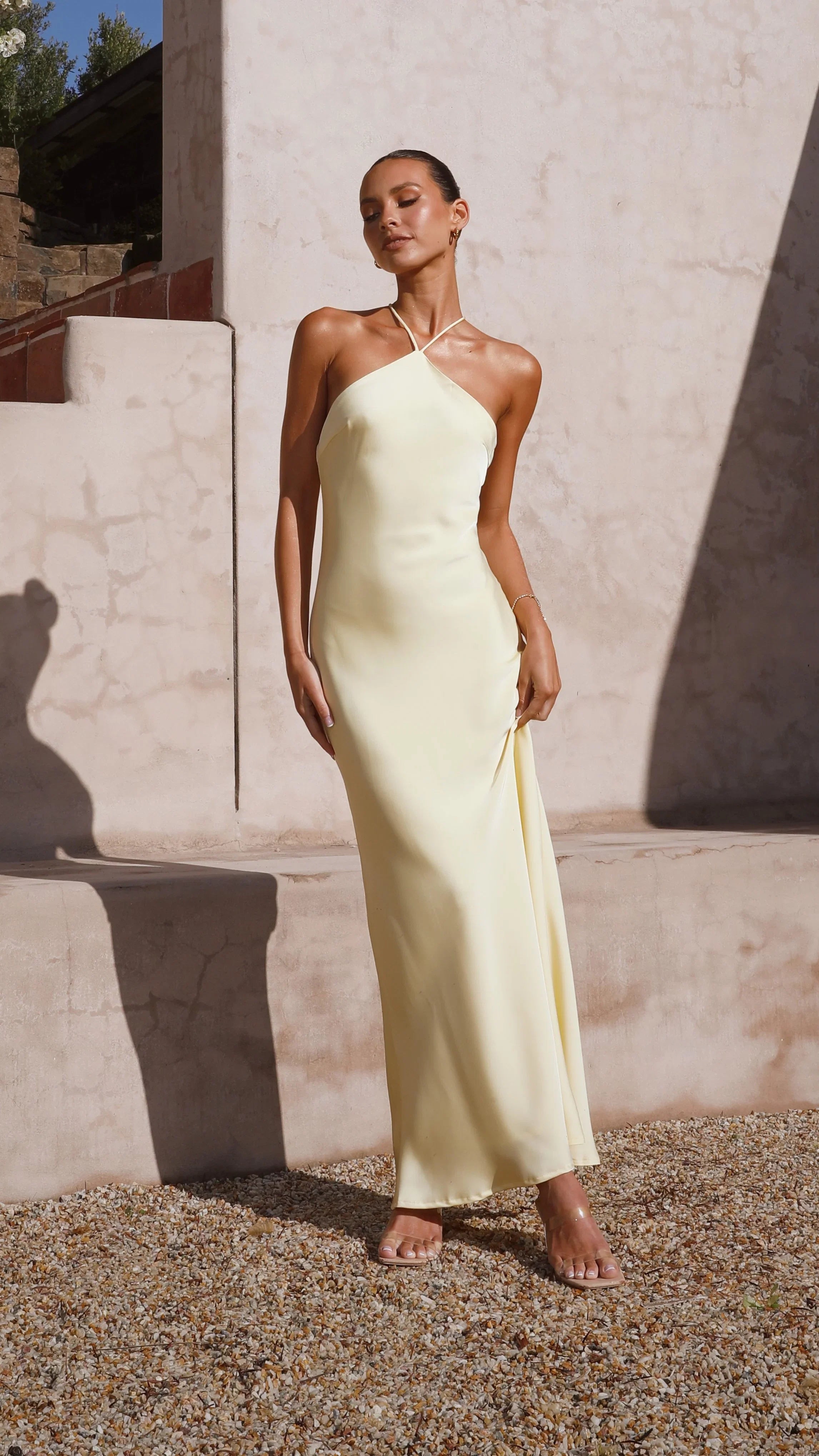 Chiara Maxi Dress Lemon