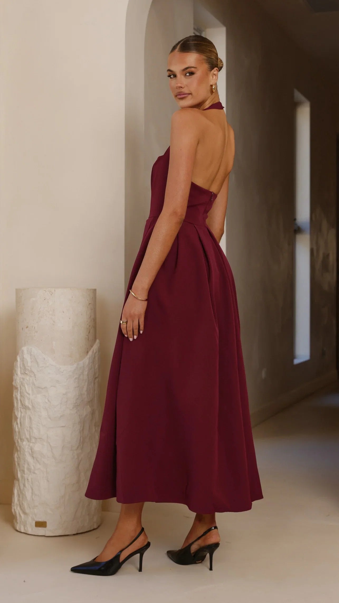 Kristen Maxi Dress Wine