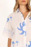 Sun Wave Short Set White Blue
