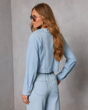 Issey Chambray Long Sleeve Top