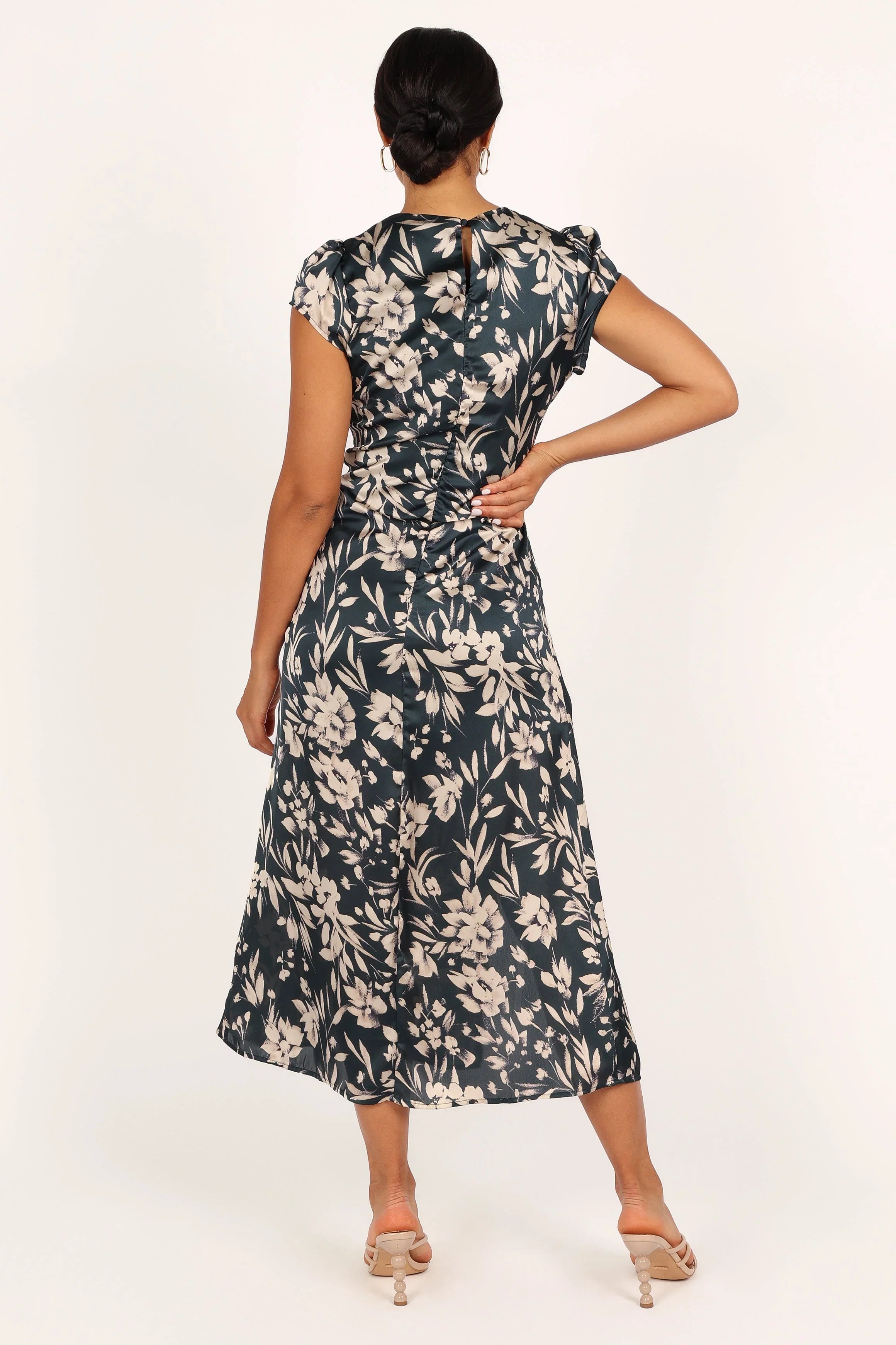 Lisbeth Midi Dress Green Floral