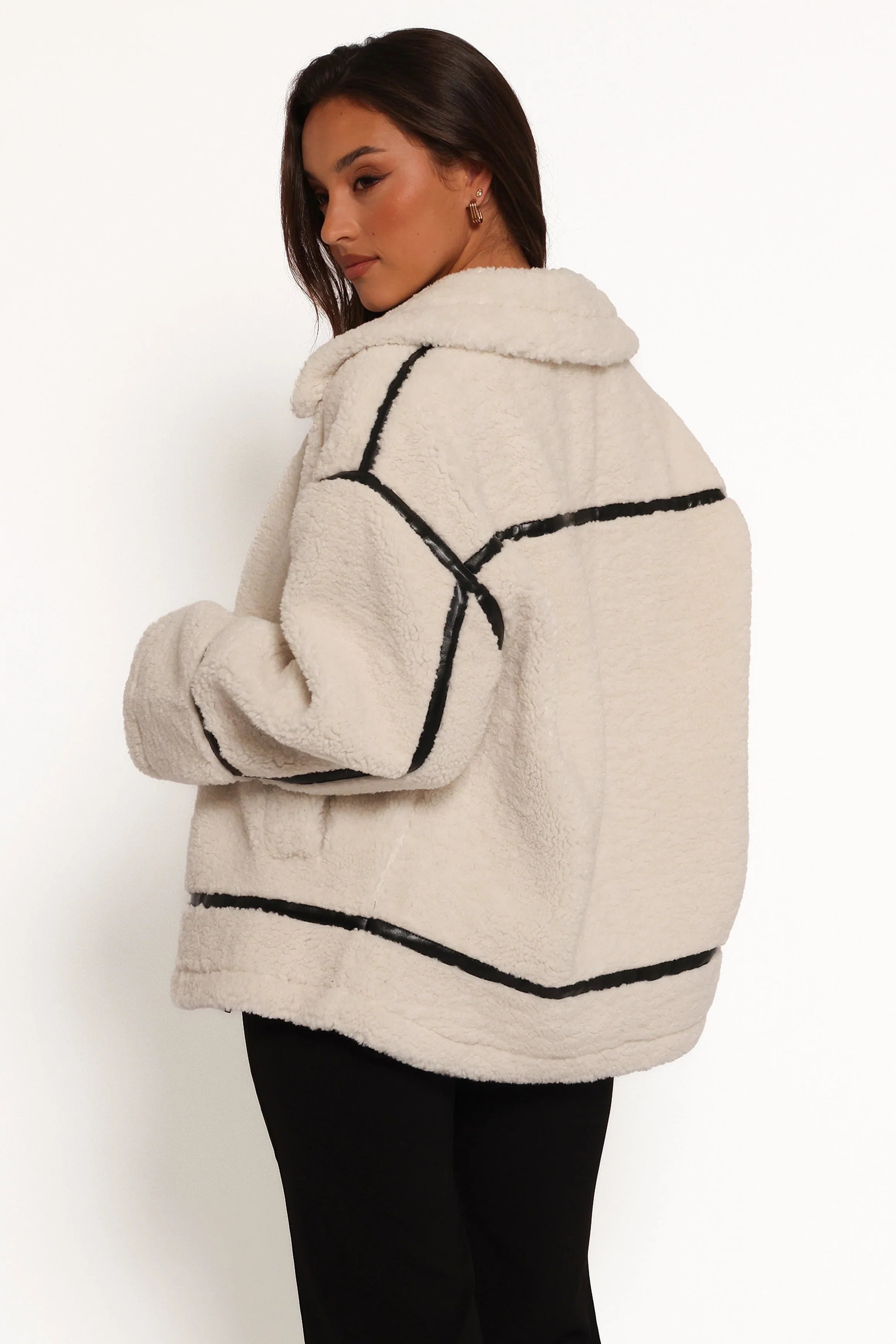 Ricki Faux Sherling Jacket White