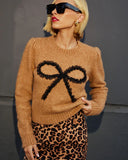 Only Yours Lace Bow Pullover Sweater
