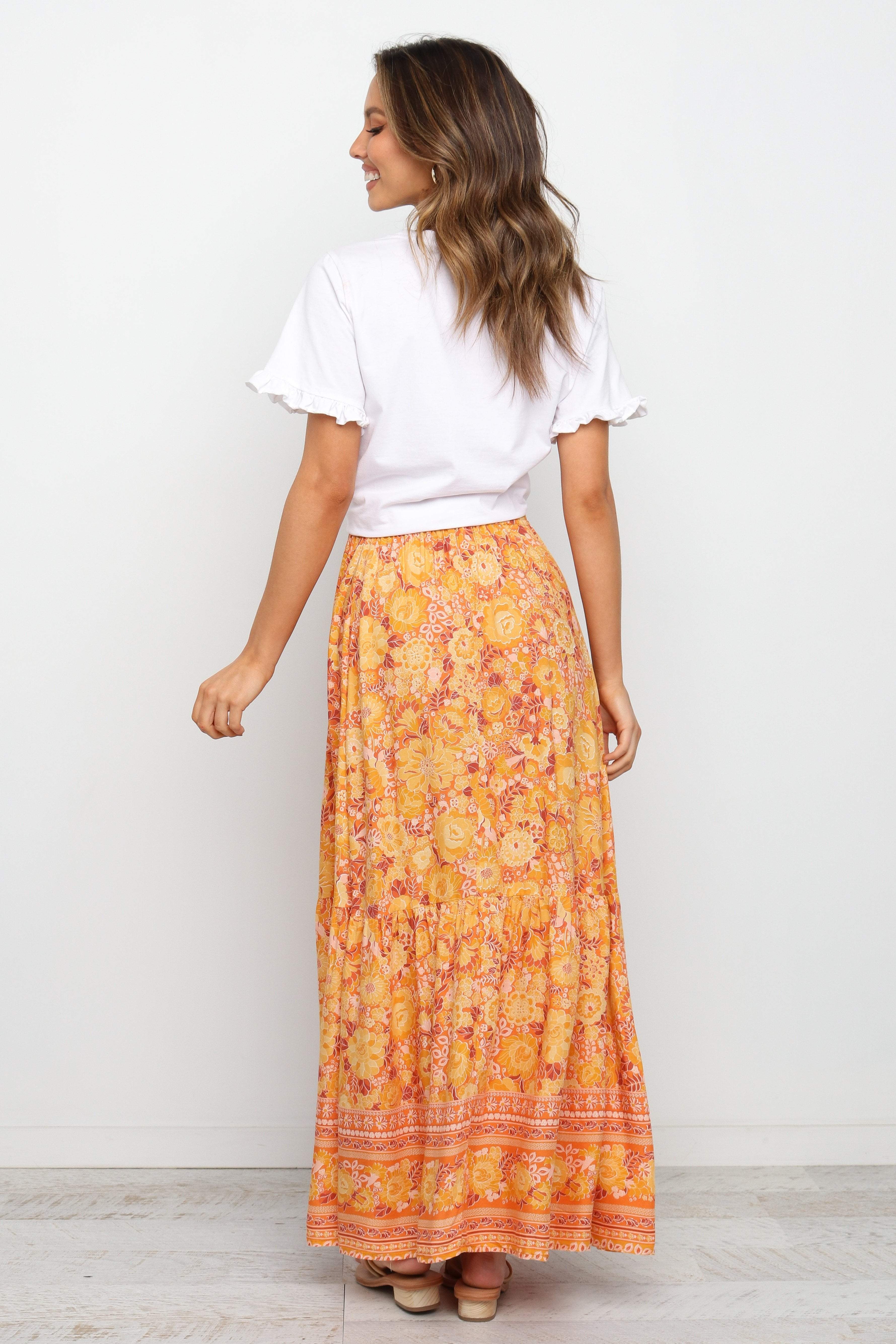 Nyasa Skirt Orange