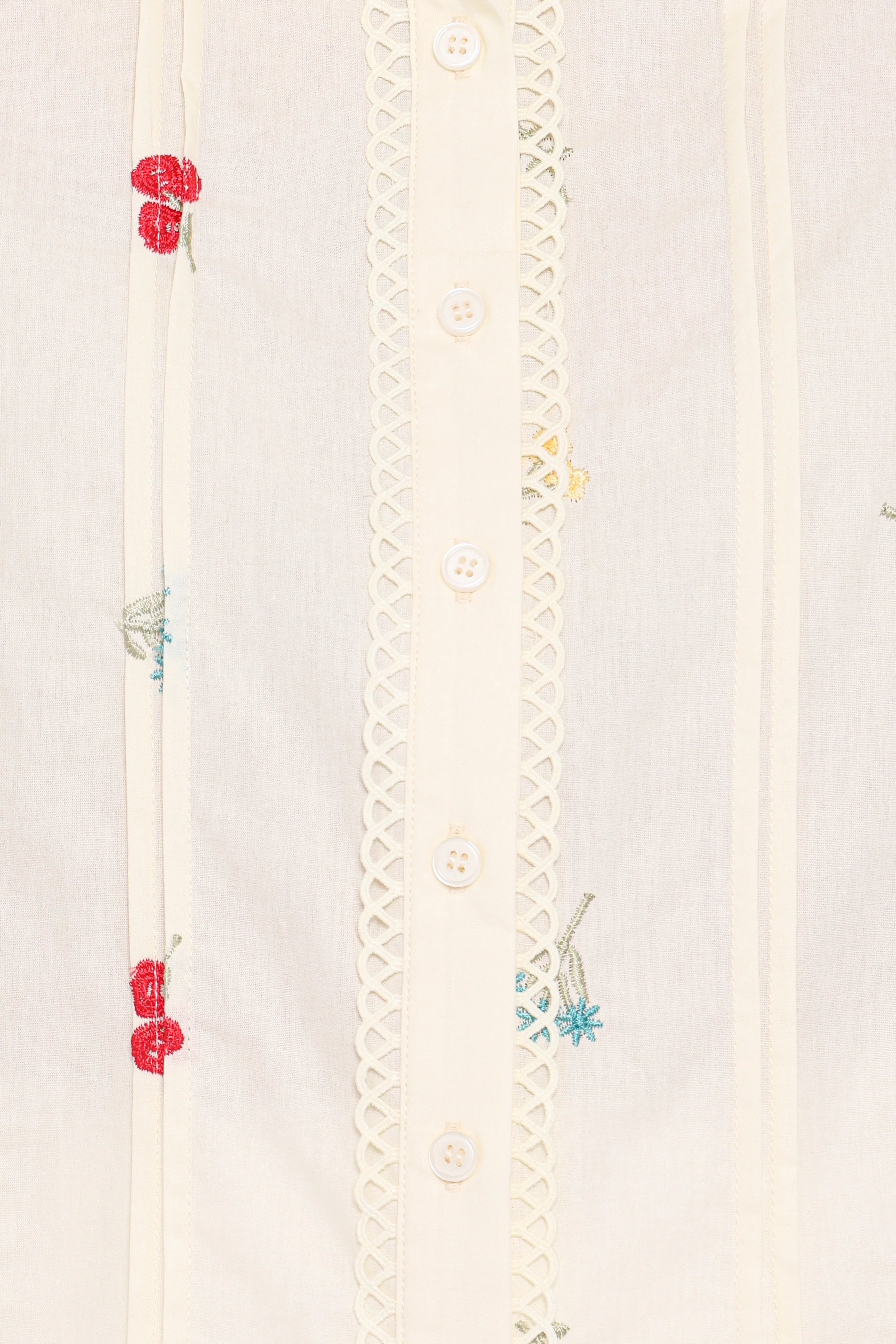 Lucile Embroidered Shirt Light Yellow