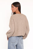 Sybil Button Front Cardigan Mushroom
