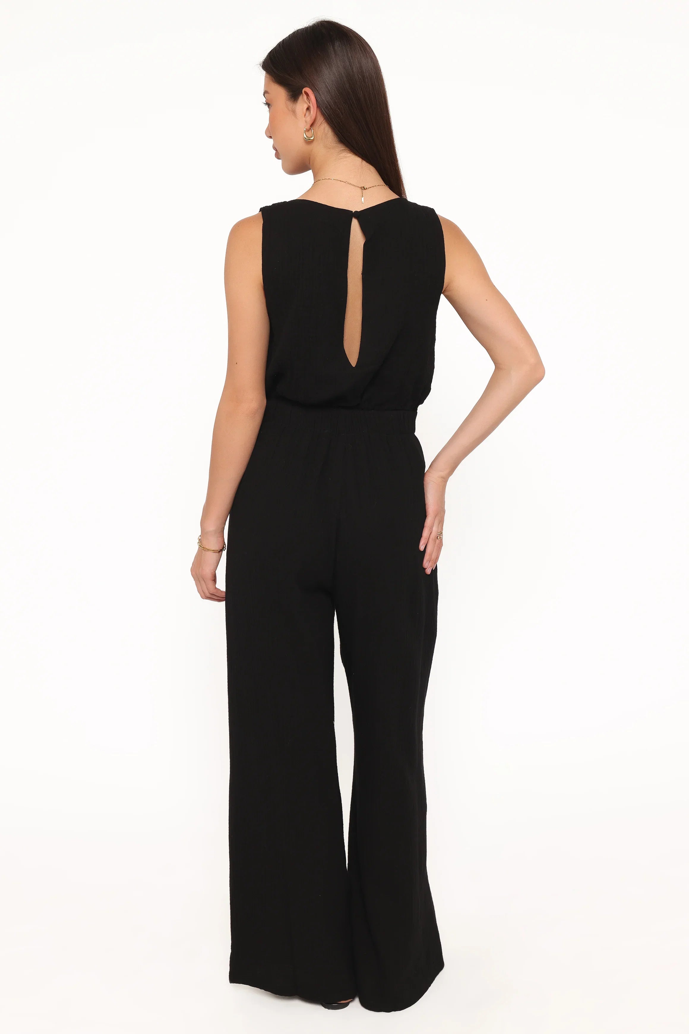 Brenna Cotton Jumpsuit Black