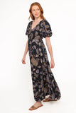 Loveen Maxi Dress Black Floral