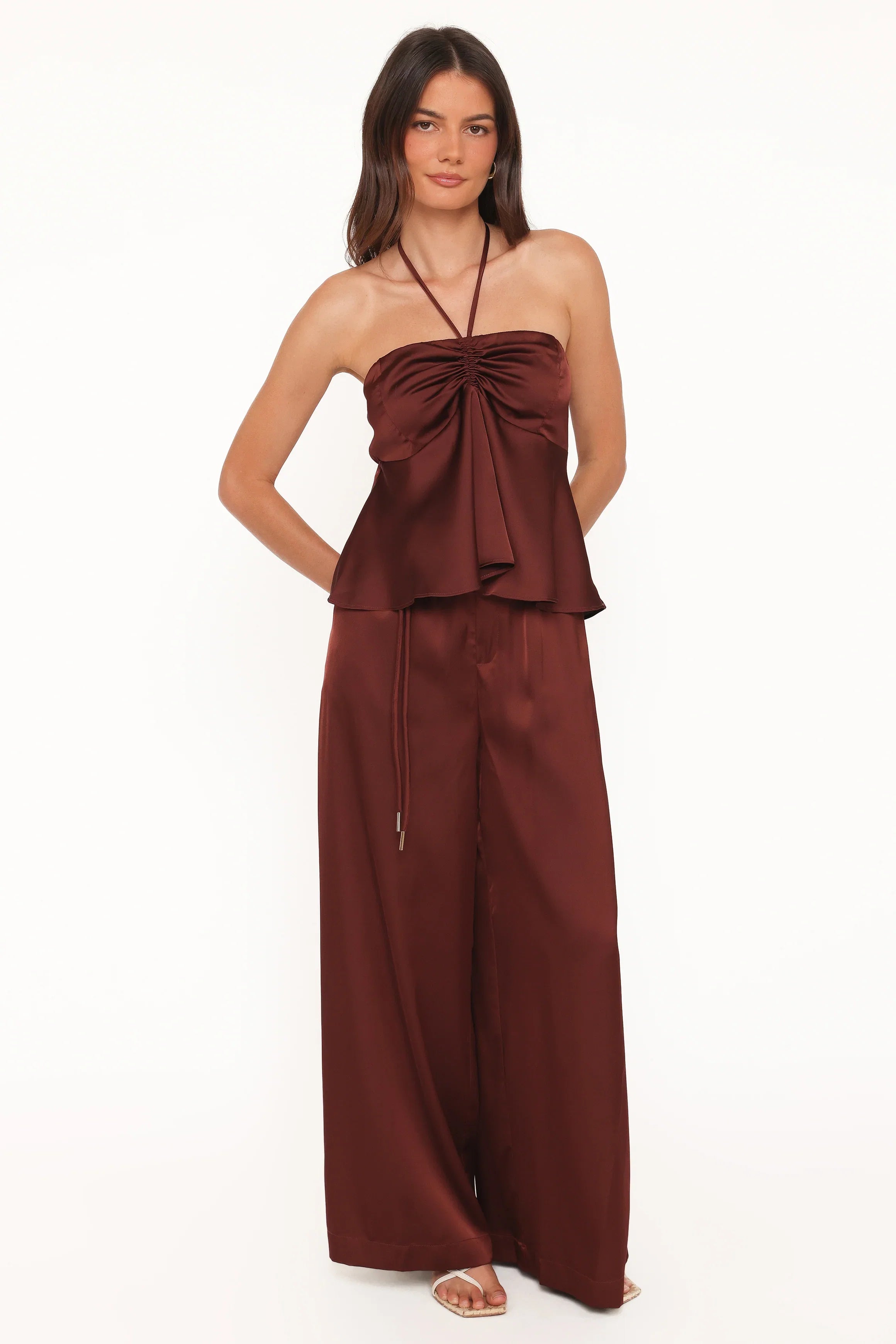 Vita Halter Top Brown