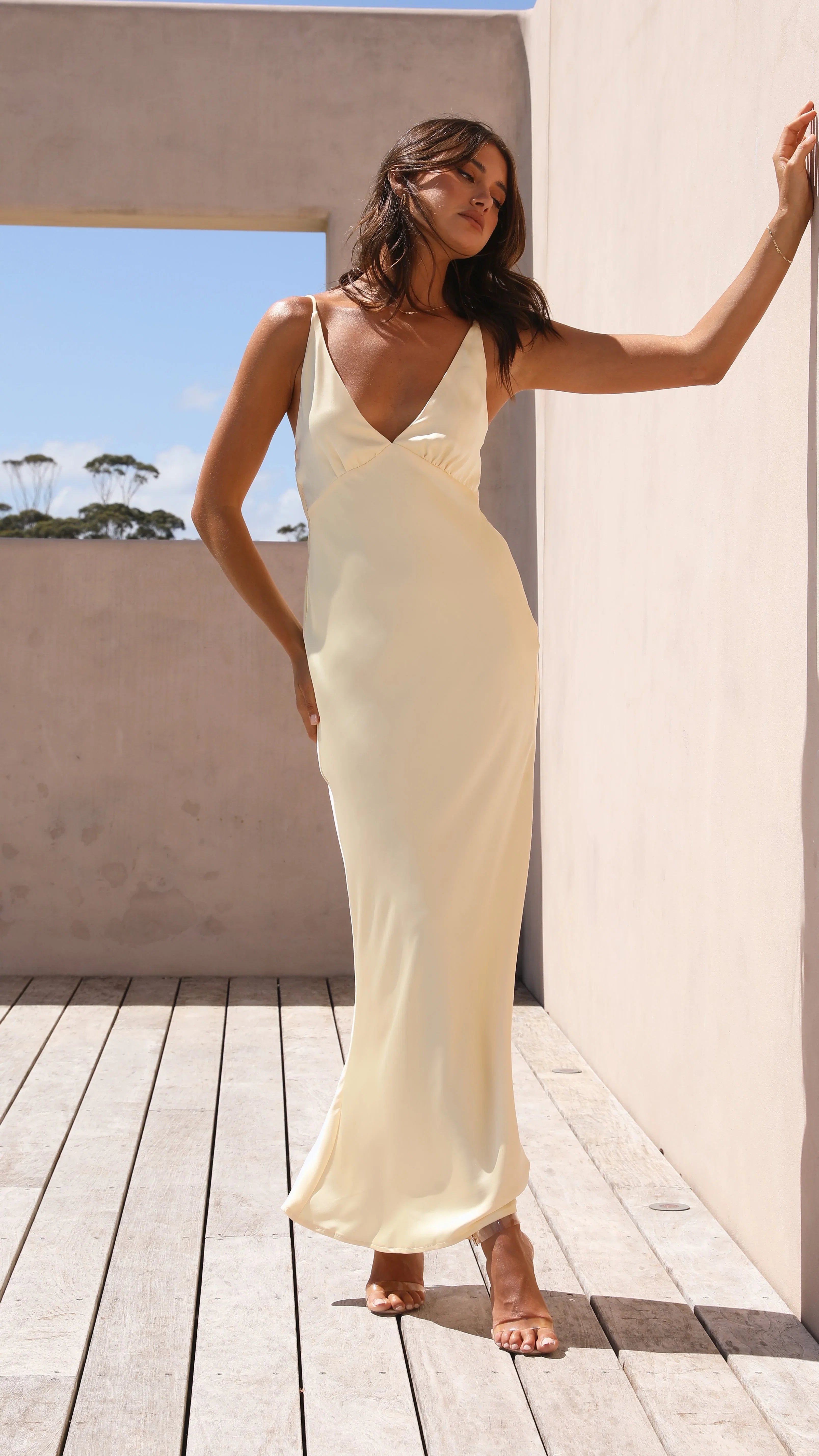 Ziah Maxi Dress Lemon