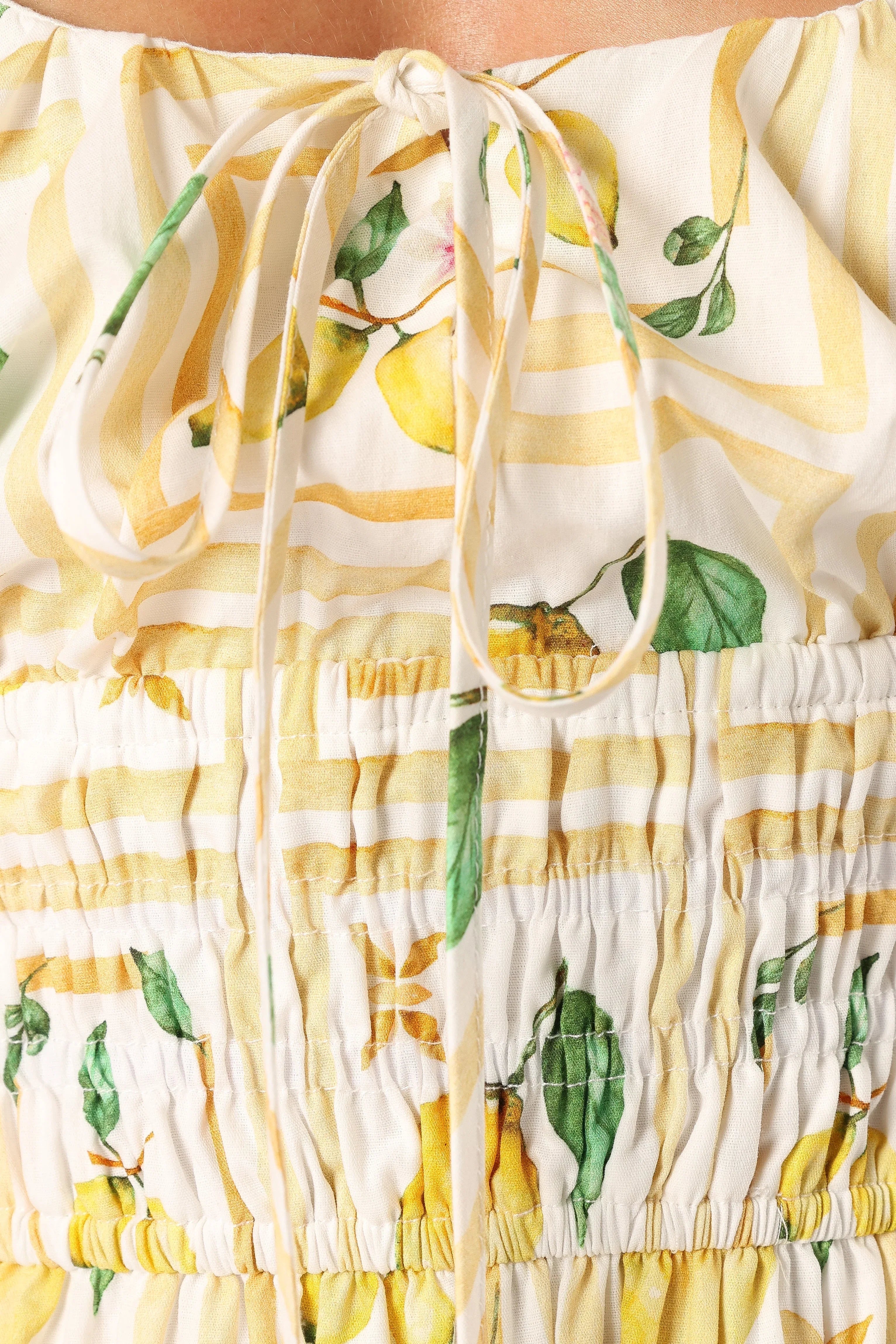 Cintrico Mini Dress Lemon
