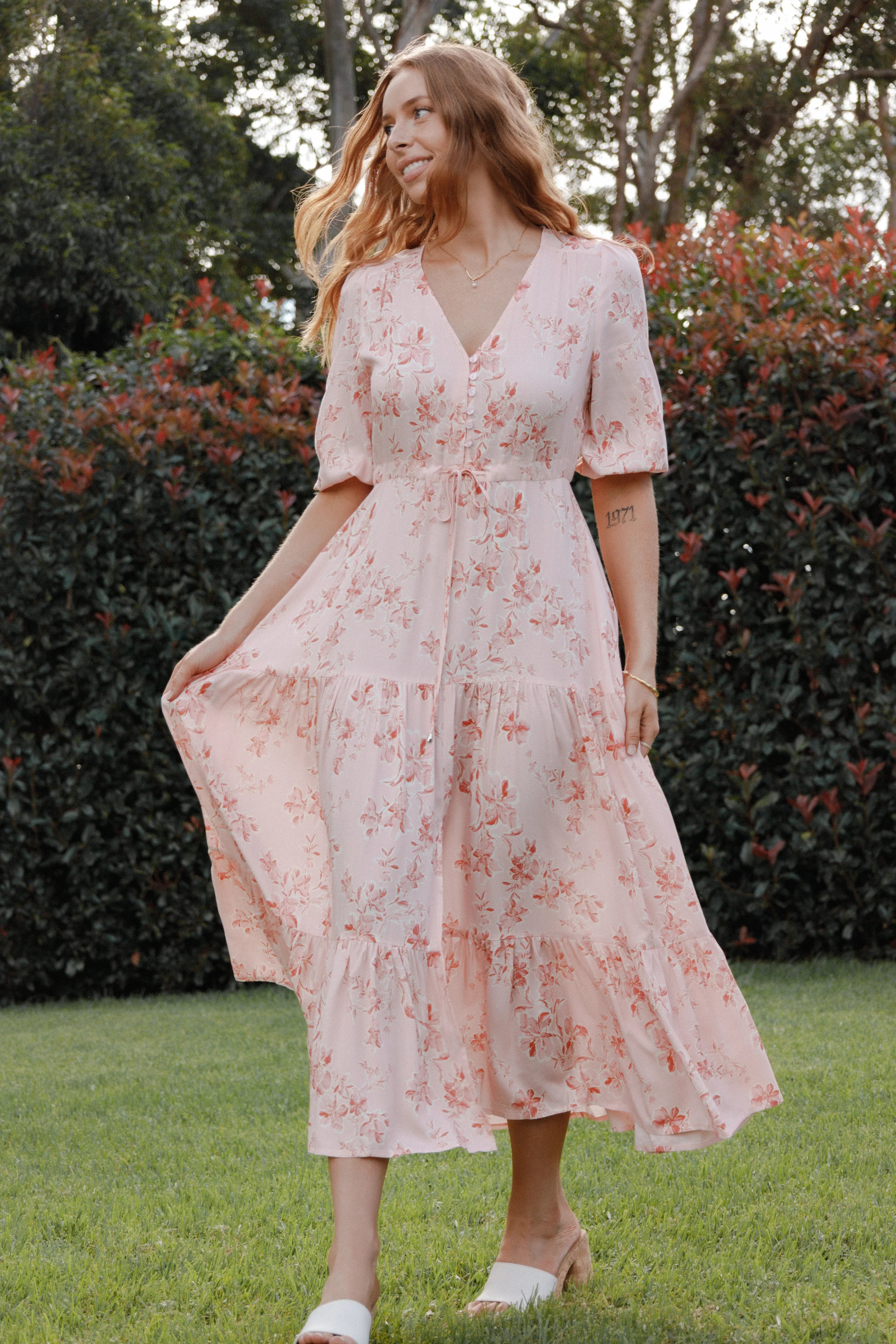 Kelda Dress Rose Pink Floral