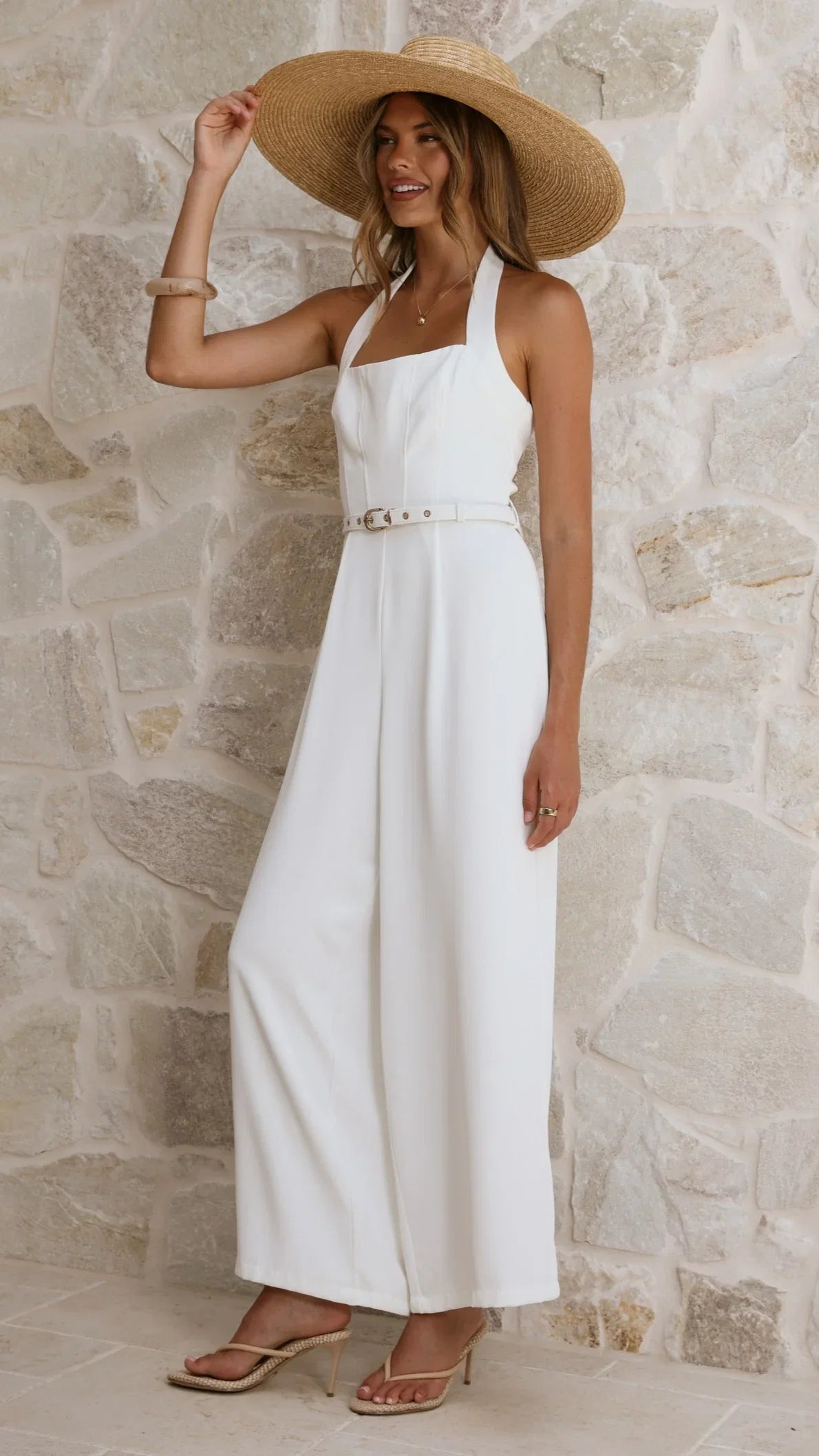 Cleo Jumpsuit White