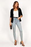 Vera Velvet Blazer Black