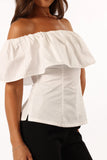 Emery Off the Shoulder Top White