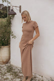 Lowell Knit Maxi Dress Mocha