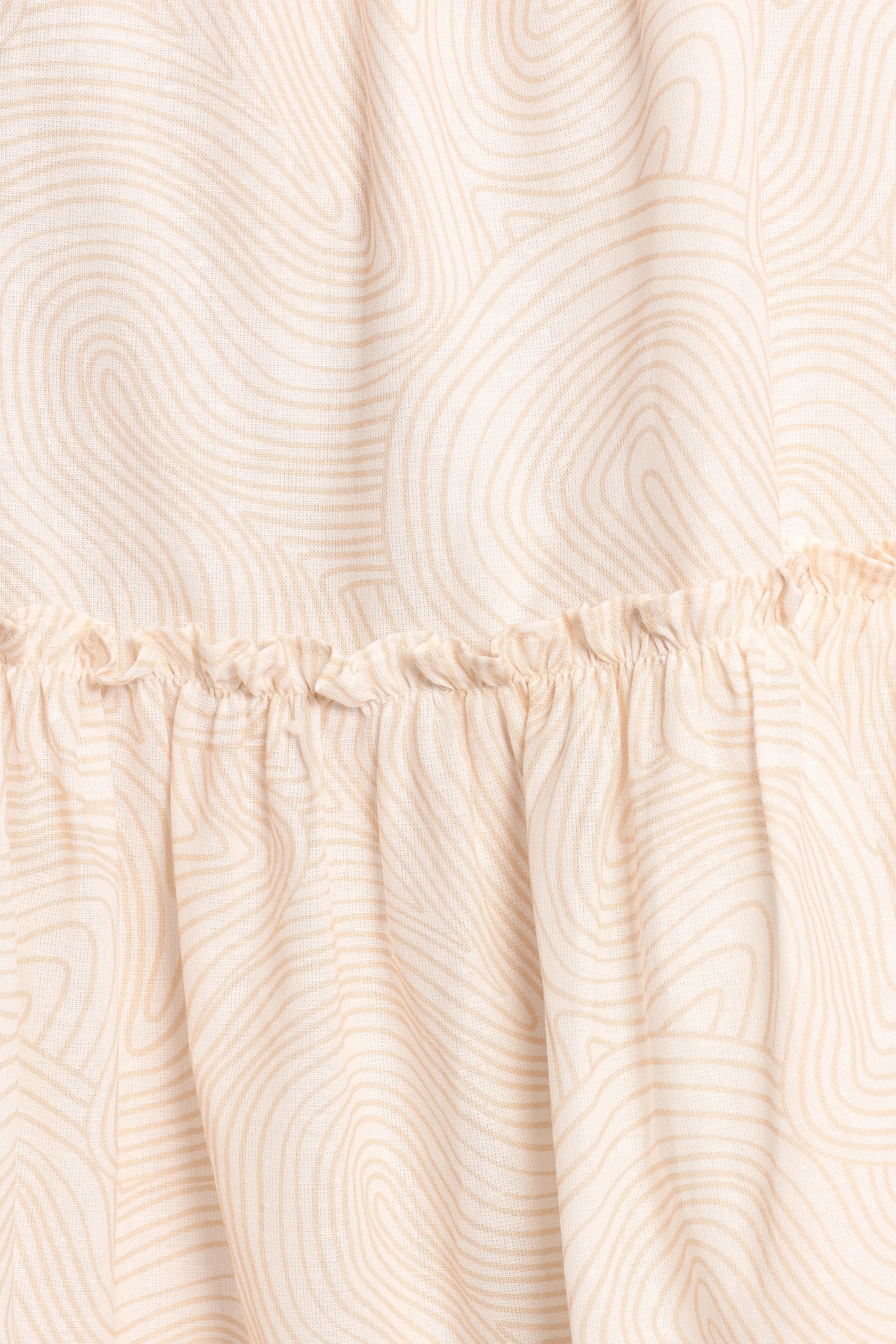 Wells Mini Dress Tan Swirl