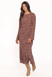 Talitha Maxi Dress Brown Floral