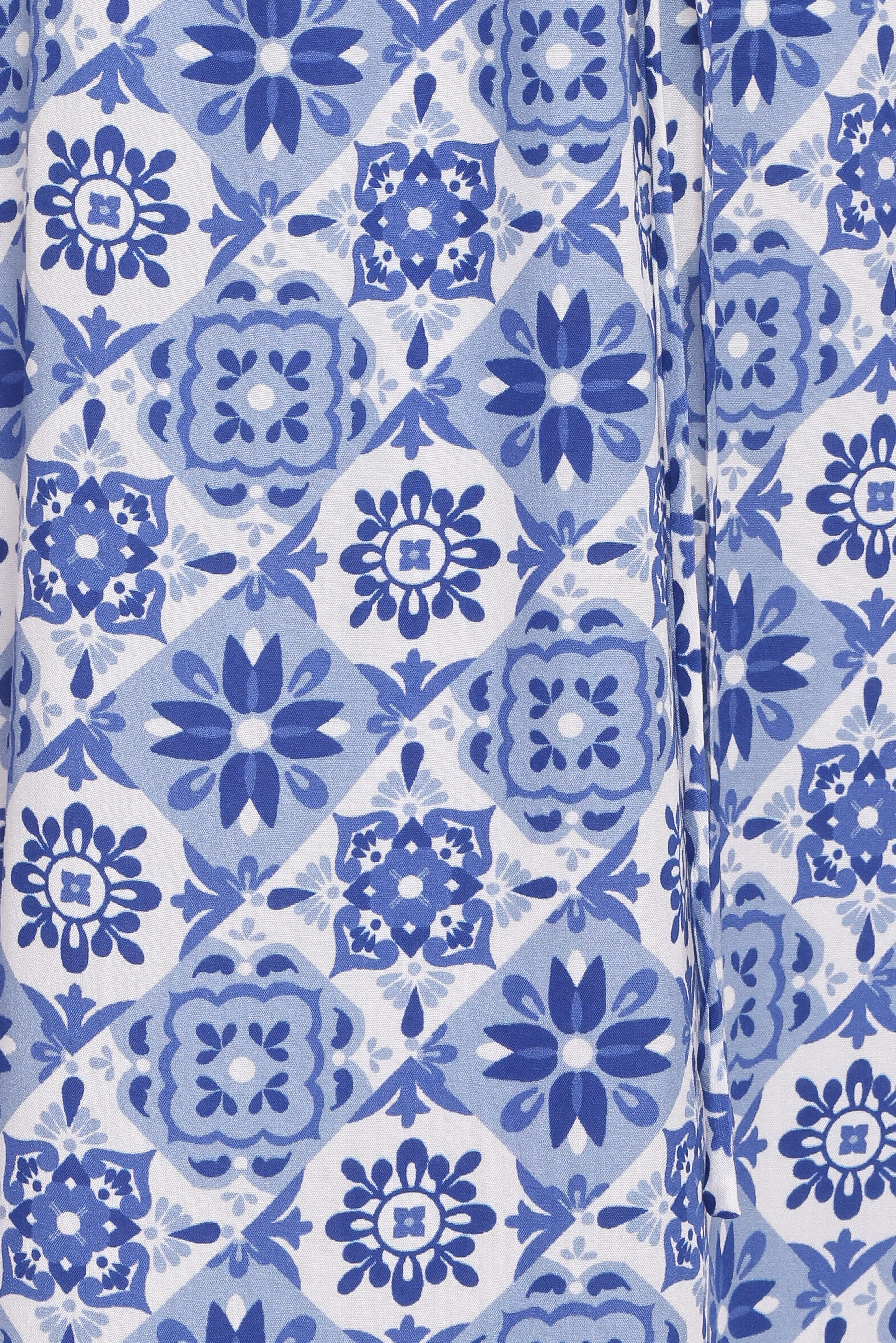 Aster Maxi Dress Blue Tile