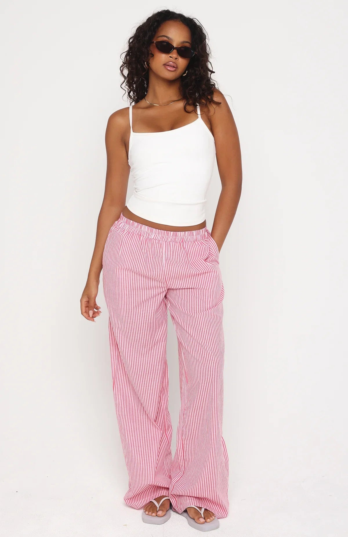 Always About Us Pants Strawberry Stripe