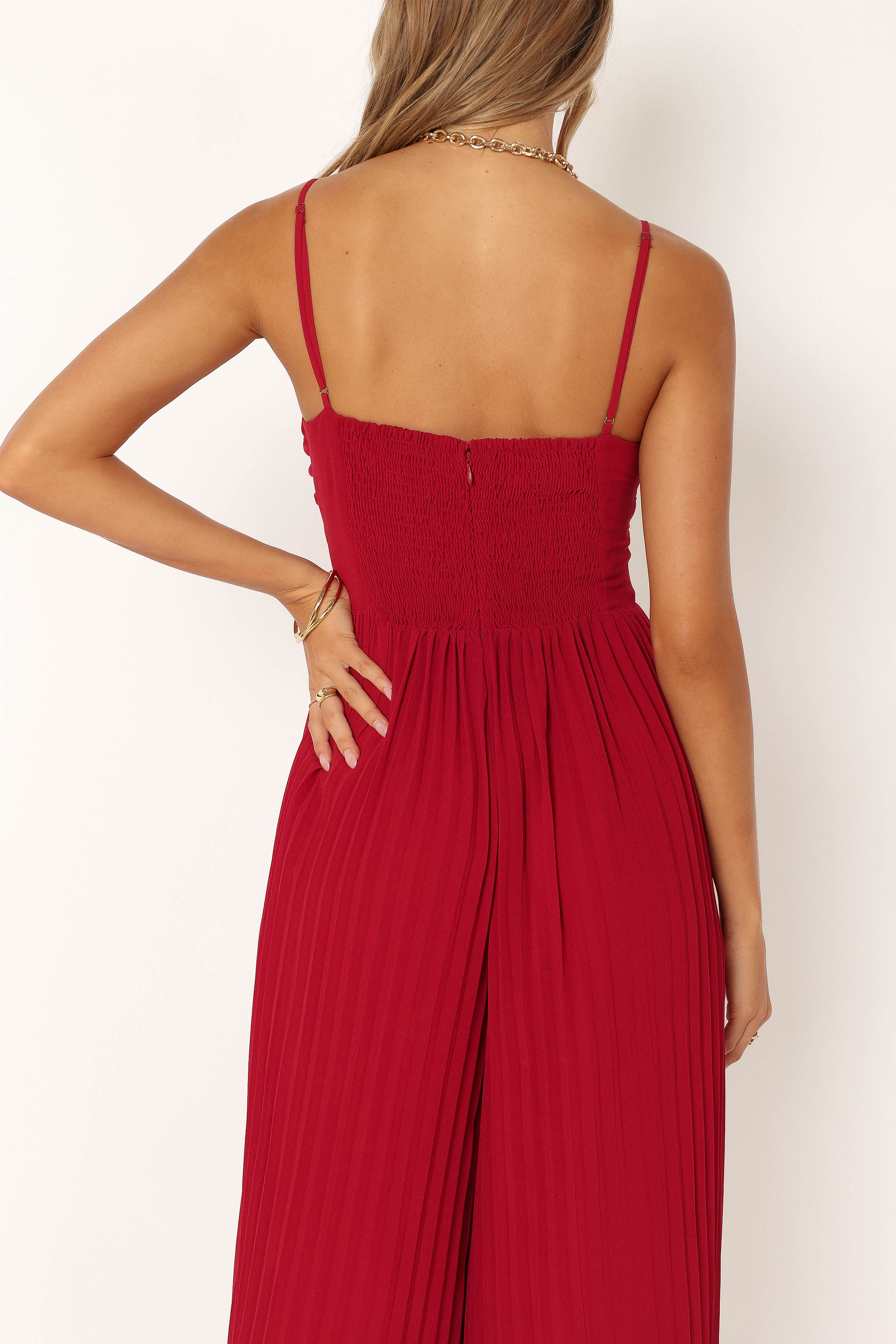 Alice Wide Leg Jumpsuit Red