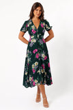 Mazie Floral Midi Dress Eden Florals